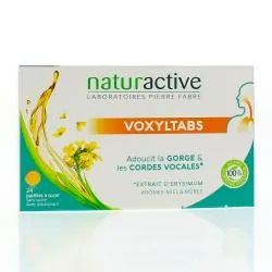 NATURACTIVE Voxyltabs arômes miel et mûre sans sucre boîte de 24 pastilles