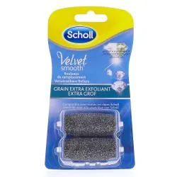 DR. SCHOLL'S Velvet Smooth express pedi rouleaux extra-exfoliants x 2