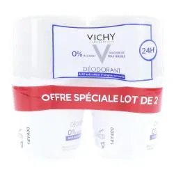 VICHY Déodorant Roll'on 24h hypoallergénique toucher sec 50ml * 2