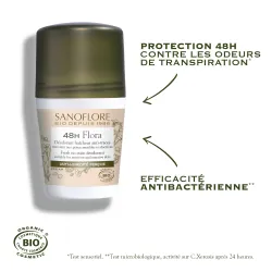 SANOFLORE déodorant bio roll on 50ml Flora roll'on 50ml