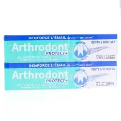 ARTHRODONT Protect+ - Gel dentifrice quotidien fluoré 2 tubes x 75ml