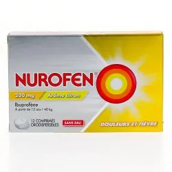 NUROFEN 200mg goût citron boite de 12 comprimés