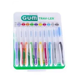 GUM Trav-Ler pack brossettes interdentaires 9 tailles x 9