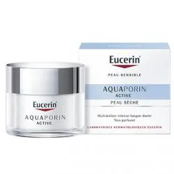 EUCERIN Aquaporin active - Hydratation intense longue durée peaux sensibles et sèches pot 50ml