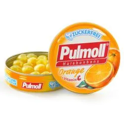 PULMOLL Pastilles orange vitamine C sans sucre boîte de 45g