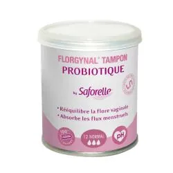 SAFORELLE Florgynal tampons probiotique normaux boîte de 12