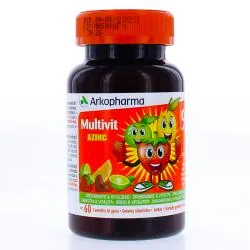 ARKOPHARMA Azinc Multivit goût fruité 60 gommes vitaminées