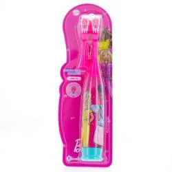 MR.WHITE Barbie Brosse à dents électrique + 1 brossette rotative offert