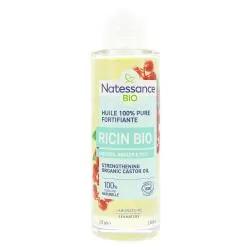 NATESSANCE Huile de ricin bio fortifiante et régénérante cheveux et ongles flacon 100ml
