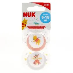 NUK Sucettes Winnie physio 6 - 18 mois