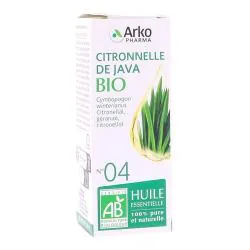 ARKOPHARMA Arkoessentiel - Huile essentielle de Citronnelle de java N°04 Bio flacon 10ml