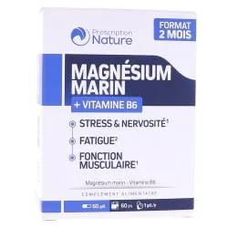 PRESCRIPTION NATURE Magnésium marin 60 gélules