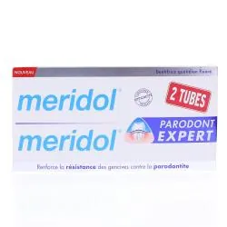 MERIDOL Parodont expert dentifrice quotidien fluoré lot de 2 x 75ml
