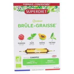 SUPERDIET Quatuor brule graisse bio 20 ampoules de 10ml boîte de 20 ampoules