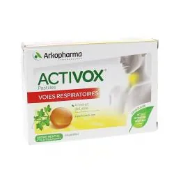ARKOPHARMA Activox pastilles voies respiratoires arôme menthe sans sucre