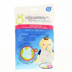 ORGAKIDDY Bavoir jetable x12