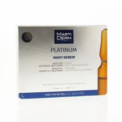MARTIDERM Platinum night renew booster anti-âge nuit ampoules x 10