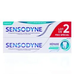 SENSODYNE Dentifrice réparateur quotidien Menthe Fraîche lot de 2 x 75ml