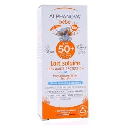 ALPHANOVA Bébé - Lait solaire bio SPF50+ tube 50g