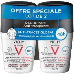VICHY HOMME Déodorant anti-transpirant 48h lot de 2 x50ml