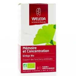 WELEDA Les extraits de plantes - Mémoire et concentration Gingko bio flacon 60 ml