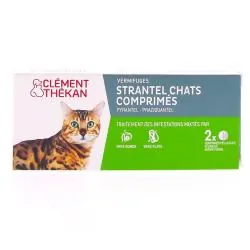 CLEMENT THEKAN Strantel vermifuge chats boîte de 2 comprimés