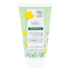 KLORANE Bébé crème hydratante au calendula apaisant tube 50ml