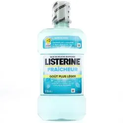 LISTERINE Bain de bouche Fraîcheur goût plus léger sans alcool 500ml