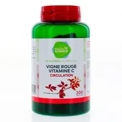 PHARMASCIENCE Circulation - Vigne rouge Vitamine C 200 gélules
