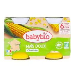 BABYBIO Légumes - Petits pots Mais doux dès 6 mois 2x130g