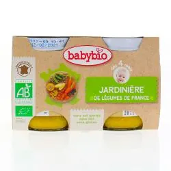 BABYBIO Petits pots Jardinière aux légumes de France dès 4 mois 2x130g
