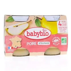 BABYBIO Fruits - Petits pots de poire dès 4 mois 2x130g