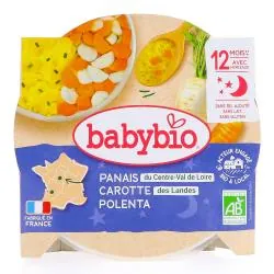 BABYBIO Repas du Soir - Petit plat Douceur de Panais carotte des landes, polenta 230g dès 12 mois