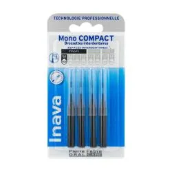 INAVA Mono compact - Brossettes interdentaires ISO0 étroits 0.6mm pack de 4