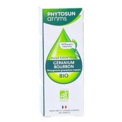 PHYTOSUN Arôms Huile essentielle de Géranium Bourbon Bio flacon 10 ml