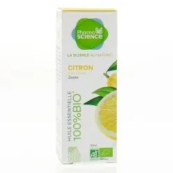 PHARMASCIENCE Huile essentielle de Citron bio flacon 10 ml