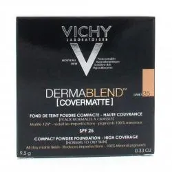 VICHY Dermablend (covermatte) fond de teint poudre compacte poudrier 9.5g teinte sand n°35