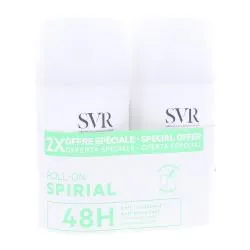 SVR Spirial déodorant anti-transpirant roll on 50ml x2