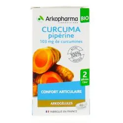 ARKOPHARMA Arkogélules Curcuma Pipérine Confort articulaire 40 gélules