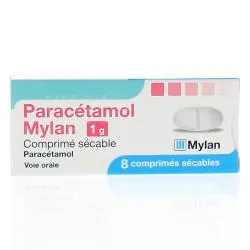 PARACETAMOL 1 g MYLAN, comprimé sécable