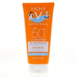VICHY Capital soleil gel peau mouillée SPF50 peau sensible enfant tube 200ml