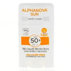 ALPHANOVA Sun Stick solaire SPF 50+ visage white shark 12g