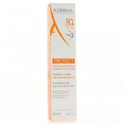 A-DERMA Protect Fluide invisible très haute protection SFP 50+ tube 40ml