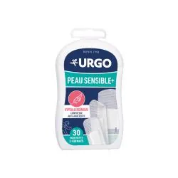 URGO Peau sensible hypoallergénique 30 pansements 3 formats
