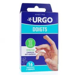 URGO Spécial doigts résiste à l'eau 16 pansements 2 formats