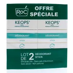 ROC KEOPS Déodorant stick 24h 2*40 ml