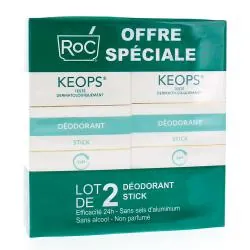 ROC KEOPS Déodorant stick 24h 2*40 ml