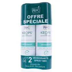 ROC Keops Déodorant spray sec lot 2 x 150ml