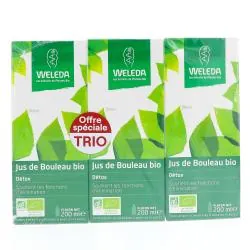 WELEDA Jus de bouleau bio lot 3 x 200ml