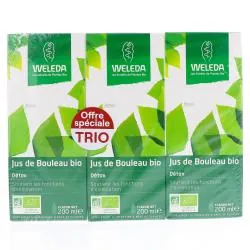 WELEDA Jus de bouleau bio lot 3 x 200ml